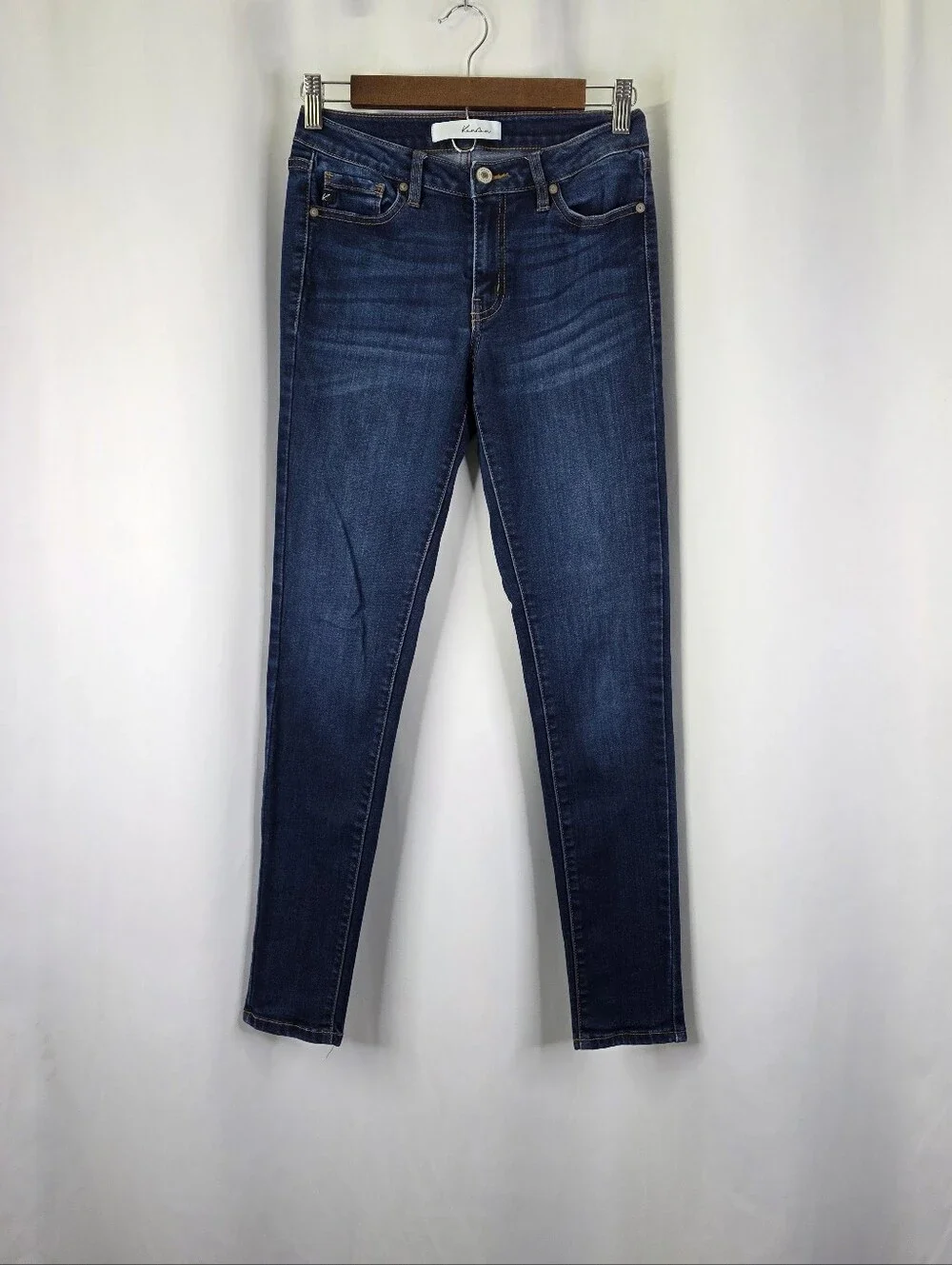 KanCan Jeans Women's Size 3/25 Mid Rise Jegging Jeans Stretchy Super Skinny Blue